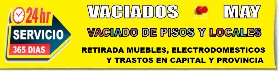 Vaciado de pisos y locales